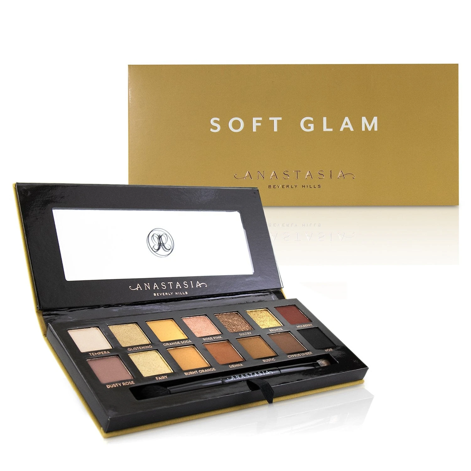 Anastasia Beverly Hills Soft Glam Eye Shadow Palette (14x Eyesahdow, 1x Duo Shadow Brush) 2 Anastasia Beverly Hills Soft Glam Eye Shadow Palette (14x Eyesahdow, 1x Duo Shadow Brush) - Image 2