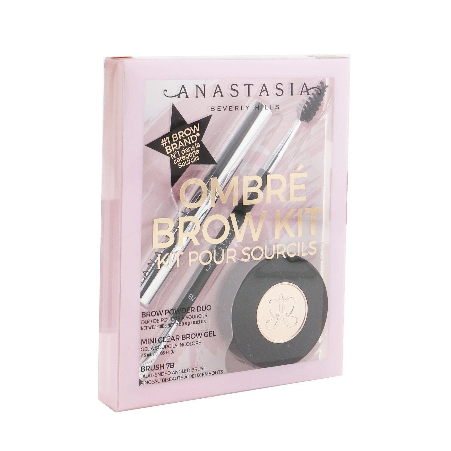 Anastasia Beverly Hills Ombre Brow Kit (Brow Powder Duo + Mini Clear Brow Gel + Brush 7B) - # Taupe 3pcs 6 Anastasia Beverly Hills Ombre Brow Kit (Brow Powder Duo + Mini Clear Brow Gel + Brush 7B) - # Taupe 3pcs - Image 6