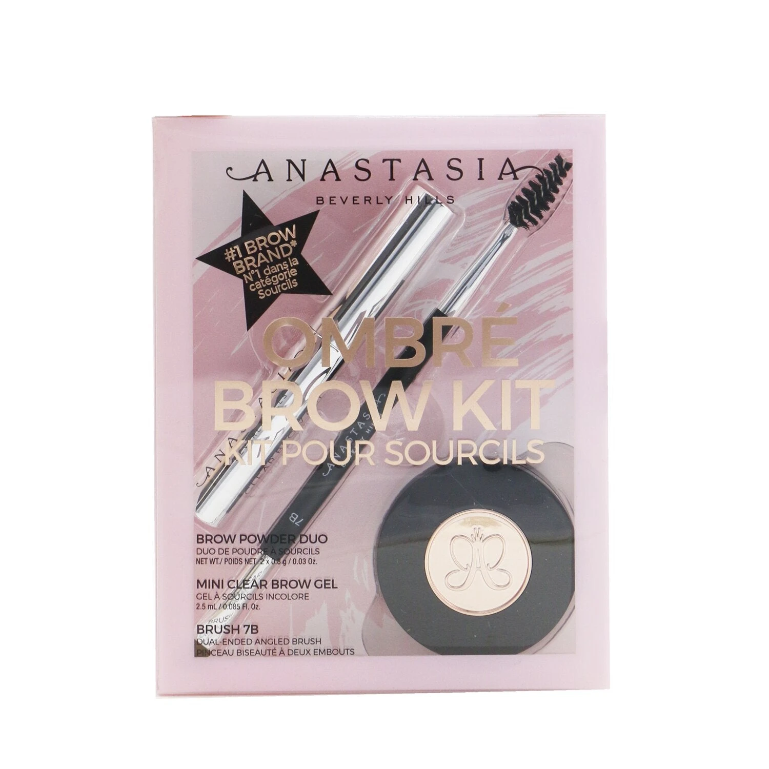 Anastasia Beverly Hills Ombre Brow Kit (Brow Powder Duo + Mini Clear Brow Gel + Brush 7B) - # Taupe 3pcs 5 Anastasia Beverly Hills Ombre Brow Kit (Brow Powder Duo + Mini Clear Brow Gel + Brush 7B) - # Taupe 3pcs - Image 5