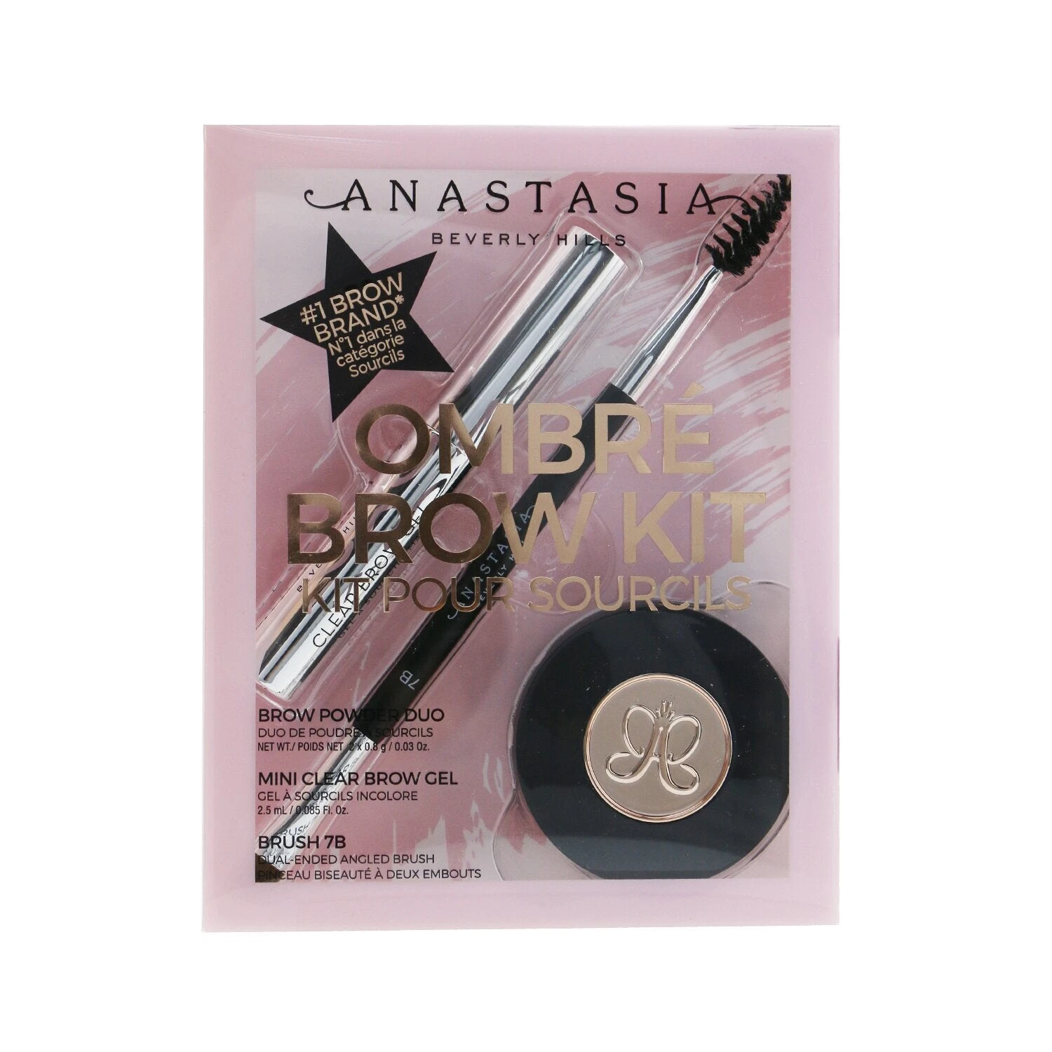 Anastasia Beverly Hills Ombre Brow Kit (Brow Powder Duo + Mini Clear Brow Gel + Brush 7B) - # Taupe 3pcs 8 Anastasia Beverly Hills Ombre Brow Kit (Brow Powder Duo + Mini Clear Brow Gel + Brush 7B) - # Taupe 3pcs - Image 8